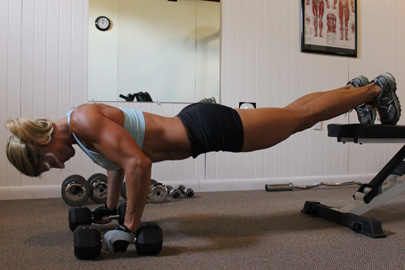 girl doing pushup