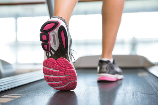 girl on treadmill